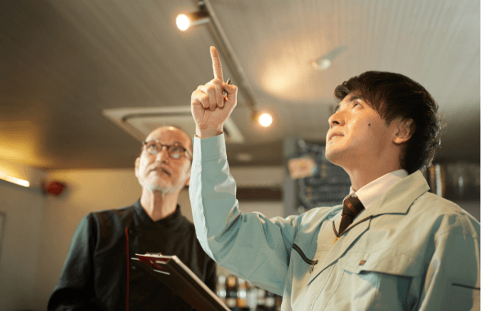 現場打ち合わせ／工程調整／動作確認・引渡し